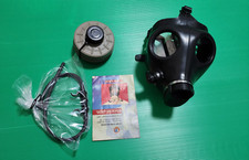 Israeli civilian gas mask (one size) with drinking straw and NBC filter