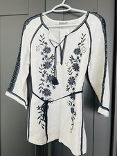 Made In Ukraine Traditional Embroidered Linen Sorochka/Vyshyvanka/Blouse.
