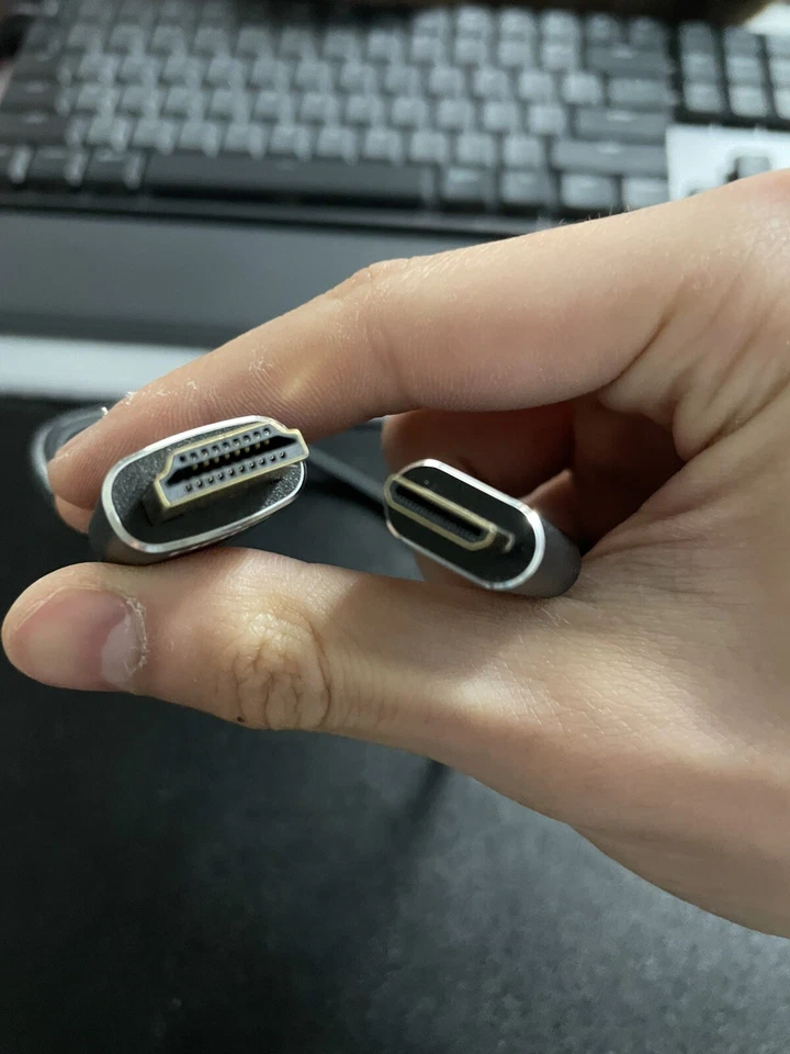 Mini HDMI to HDMI Cable Adapter Converter 8K UHD High Speed - Image 2 of 3