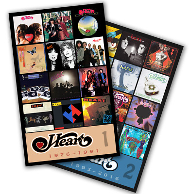 HEART twin pack (two 3.75'' x 4.75'' discography magnets) ann nancy wilson 