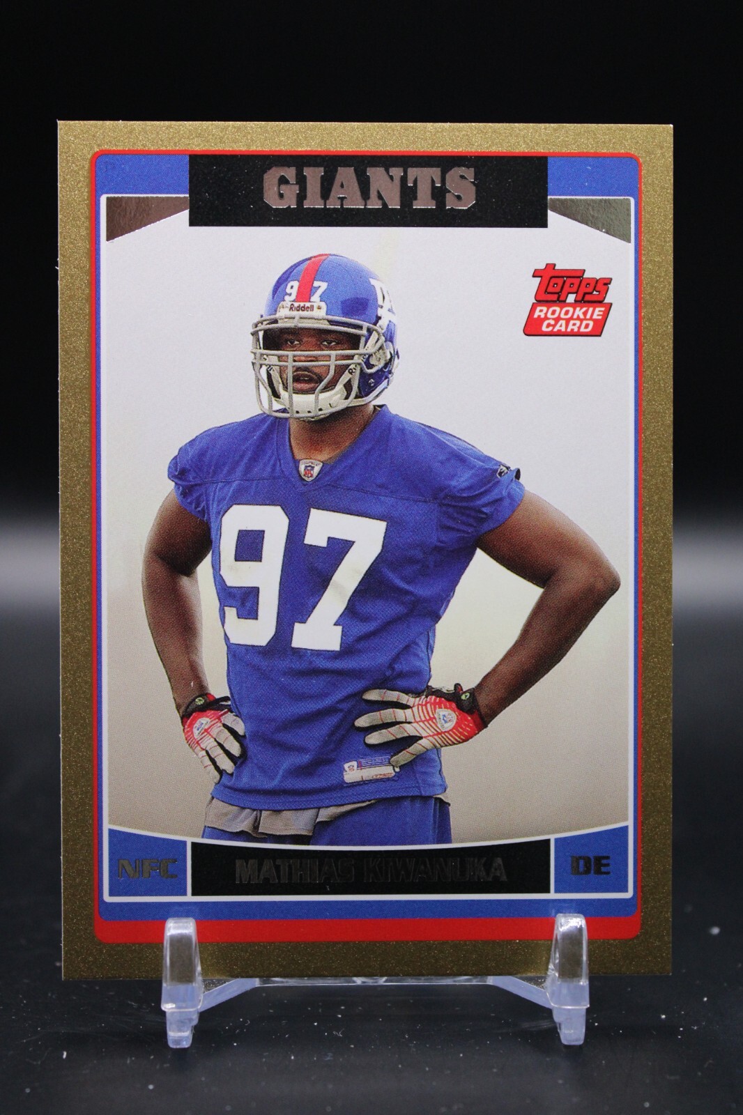Mathias Kiwanuka, New York Giants, 2006 Topps, Gold, RC, 0983/2006, #330