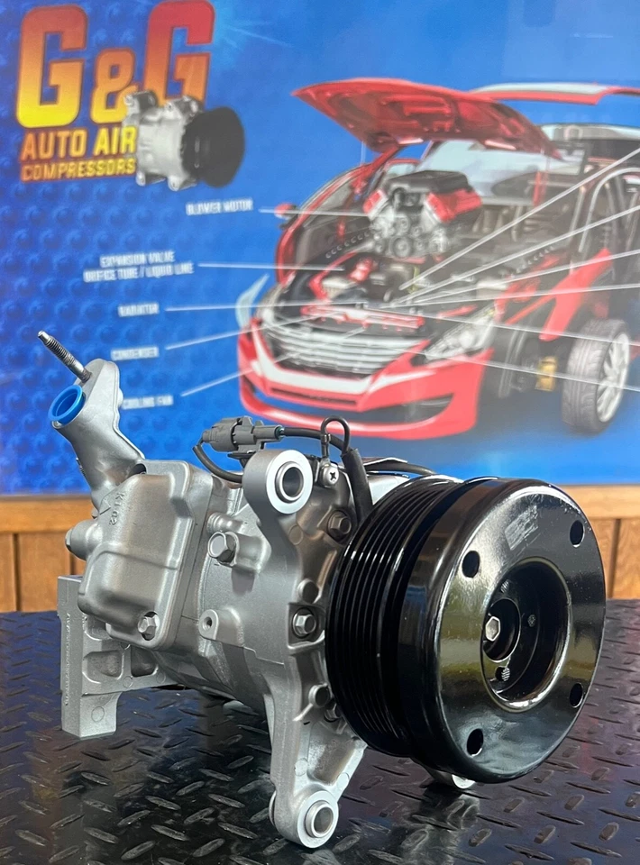 COMPRESOR AIRE ACONDICIONADO AJUSTE LEXUS GS300 98-05, IS 300 01-05, COLECTOR INCLUIDO, 77371 Foto 3 de 4