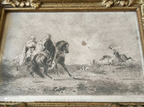 Gravure anglaise chasse à courre vénerie