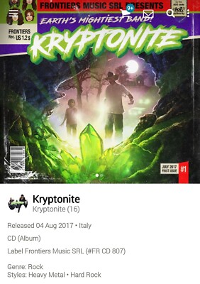 Kryptonite ~ S/T ( the Poodles )  CD 2017 Hi-Tech AOR Melodic Rock WestCoast