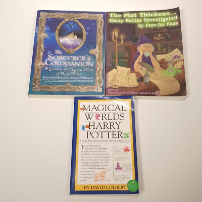 Lot of 3 Harry Potter Fan Fiction Magical Lore Guide Books David Colbert Kronzck