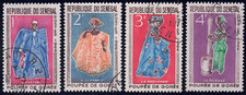 1966 Senegal - SC# 261-264 - "Elegant Man" - "Elegant Woman" - Used