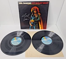 Autographed Signed Neil Diamond LP Vinyl Record - Hot August Night - No COA READ