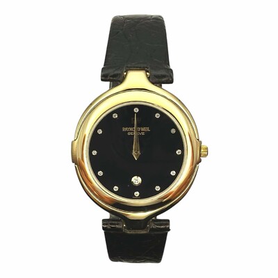 Damenuhr Raymond weil Geneve mit vergoldetem Gehäuse 18Kt 10 Mikron Gelbgold