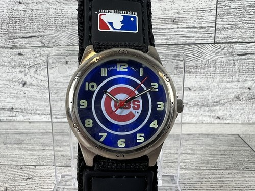 Youth Chicago Cubs Watch~Boys MLB Rookie Watch~BRAND NEW!~Cubs Black Watch ⚾️ - Picture 3 of 12
