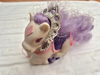 Tirelire Poney Bébé Tonka Keypers Vintage Années 1980 Avec Paillettes Et Tiara - Photo 1/4