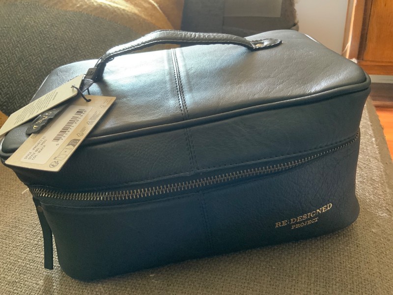 re designed project 31 bag in black leather NWT