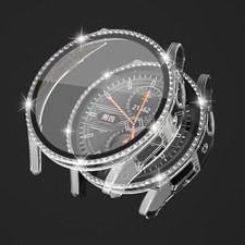 1x/2x Diamond Shockproof Watch Case Screen Film For Samsung Gakaxy Watch 7 6 5 4