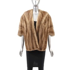 Light Brown Mink Stole- Size Free