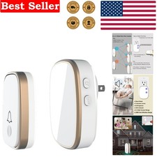 Multifunctional Wireless Doorbell Kit – 110dB Volume, 5 Levels & Easy Setup