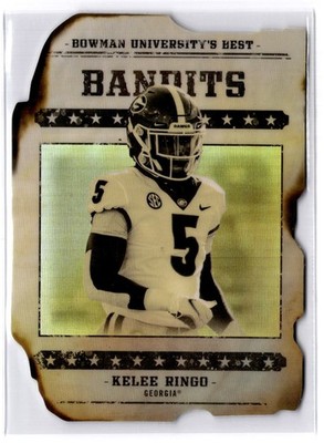 2022-23 Bowman's Best University Kelee Ringo Gunslingers & Bandits Die Cut