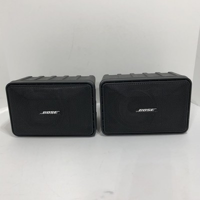 Bose Model 101 Music Monitor Speakers Pair Black Heavy Duty Audio Tested