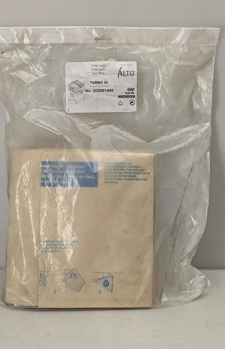 Pack of 5 Clarke/Alto WAP 10 Gallon Vacuum Filter Bags/Sac F