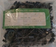 500 Pack Electrolytic capacitor 47UF 16v