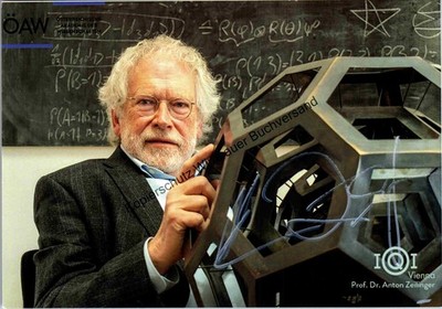 Original Autogramm Anton Zeilinger Physik Nobelpreis 2022 /// Autogramm A 310721