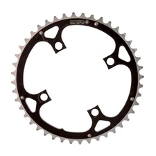 Origin8 Alloy Ramped Chainrings, 104mm x 44t, Black/Silver
