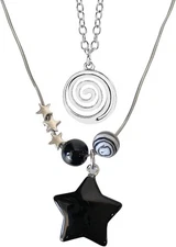 2 Pcs Y2k Accessories Y2k Necklace for Women Star Necklaces Grunge Necklace Grun