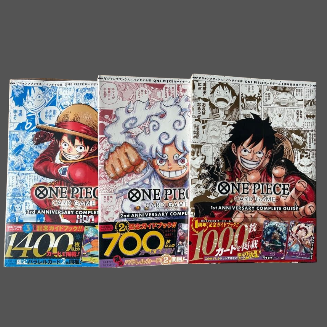 ONE PIECE CARDGAME 1st 2nd 3rd ANNIVERSARY COMPLETE GUIDE Book Set