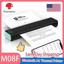Phomemo Wireless Bluetooth A4 / US Letter Thermal Printer Portable for iPhone PC
