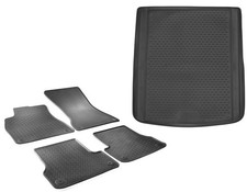 Gummi Fußmatten Kofferraumwanne Set für Audi A6 C7 4G Avant Gummimatten