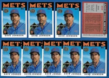 (one) DAVE DAVEY JOHNSON Mets 2002 Topps Archives 1986 Champs SIGNED / AUTOGRAPH