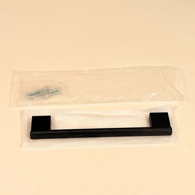 Hudson Reed mattschwarz gerändelter Design Türgriff 185 mm - Brandneu