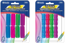 BAZIC Pencil Grip Soft Gel Pen Grip Ergonomic Training Gripper for Righties Left