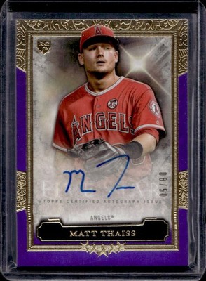 Matt Thaiss 2020 Topps Five Star Rookie Auto Purple /50