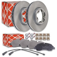 2x FEBI Bremsscheiben Ø288mm + Beläge vorne passend für Ford Transit Custom V362