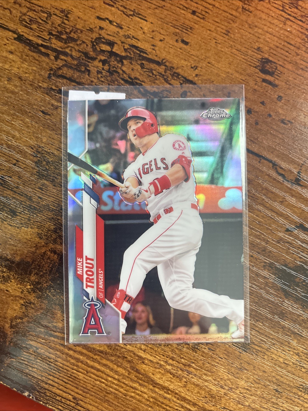 2020 Topps Chrome Mike Trout Refractor #1 Los Angeles Angels NMMT Card MLB