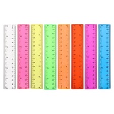 Ruler 6 Inch,Rulers for School,Rulers Bulk for Classroom,8 Pack for Kid Trans...