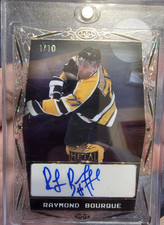 Leaf 2024 Metal Raymond Bourque Ice Hockey Autograph Serial Numbered 1/10 BA-RB1