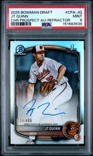 2025 BOWMAN DRAFT CHROME PROSPECT AUTO REFRACTOR #CPA-JQ JT QUINN 34/499 PSA 9