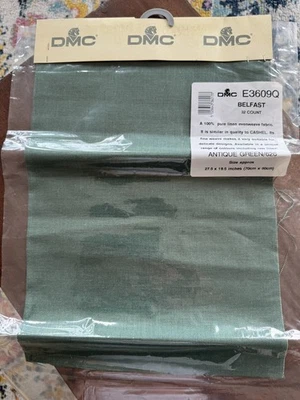 NEU Handarbeit Stoff Belfast reines Leinen 32 Stück antik Gn 626 DMC E3609Q - Bild 1 von 3