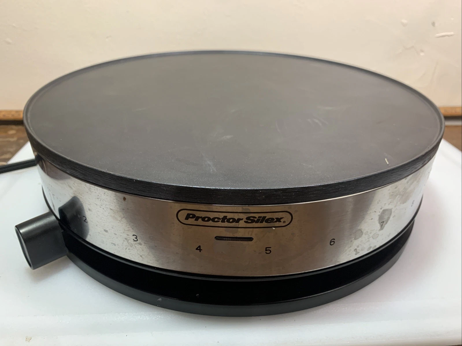 Proctor Silex Electric Crepe Maker & Griddle Cooktop with Nonstick Surface