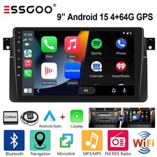 Carplay F�r BMW E46 3er 318 320 325 M3 Android 15 4G+64GB Autoradio GPS Navi RDS