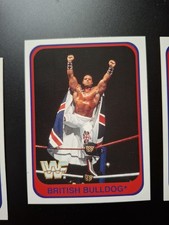 British Bulldog 1991 Merlin Card 23 WWE WWF Wrestling - German Version