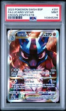 Pokémon 2023 Crown Zenith ETB Lucario VSTAR SWSH291 Black Star Promo PSA 9 Mint