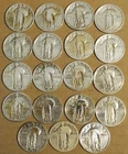 Lot of 19 - $4.75 Face Value - Standing Liberty Quarters - 90% Silver