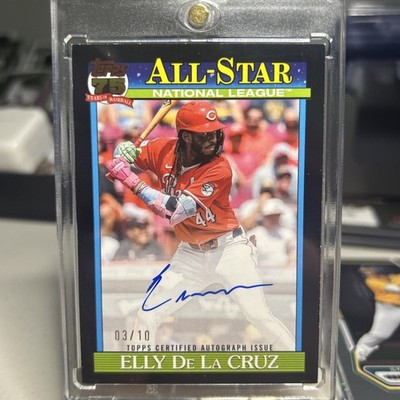 2026 Elly De La Cruz Autograph Topps Series 2 1991 All Star Cincinnati Reds /10