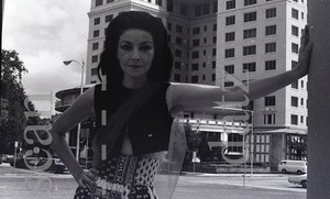 1960s Negative-sexy pinup girl Pam-M.J.M. fasion show t556508