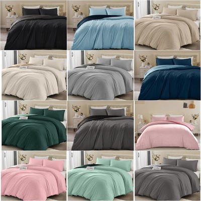 Wende Soft Touch Sherpa Fleece Bettdecke Steppbezüge warm kuschelig Winter Bettwäsche