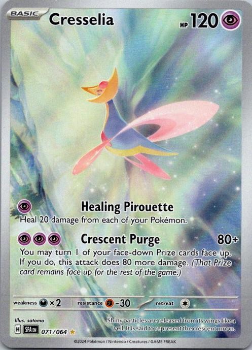 Cresselia 071/064 Illustration Rare Shrouded Fable Pokemon Holo NM AA-22