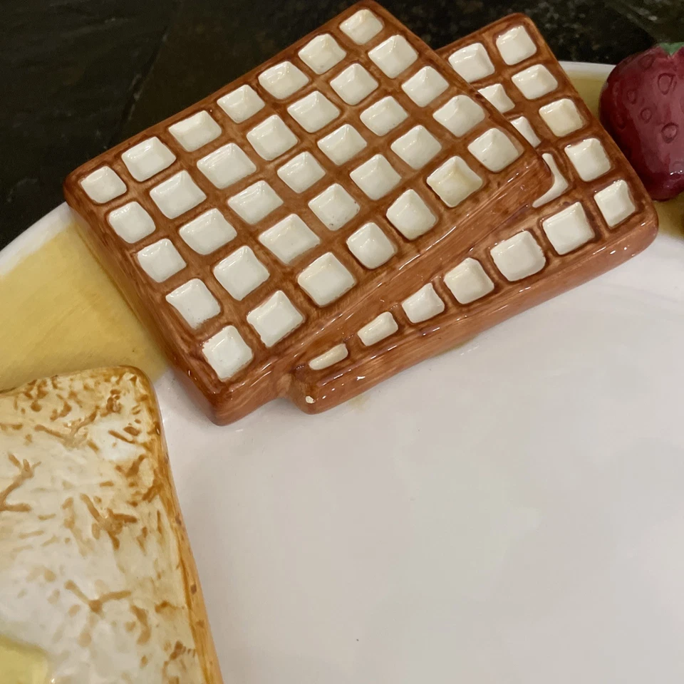 Винтажный лотос новинка завтрак блюдо цветной 3D яйца вафли тост ягоды 15» - Изображение 4 из 4