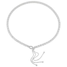 Rhinestone Waist Chain Belt Belts for Women Belly Necklace