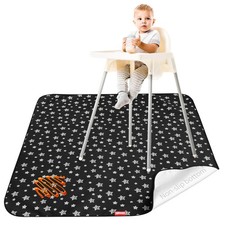 High Chair Mat Waterproof Washable Splat Mat for Baby Under High Chair 46"x42"